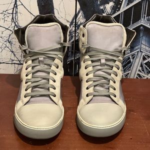 Lanvin Mixed Media Hightop PBP2 Par Sneakers